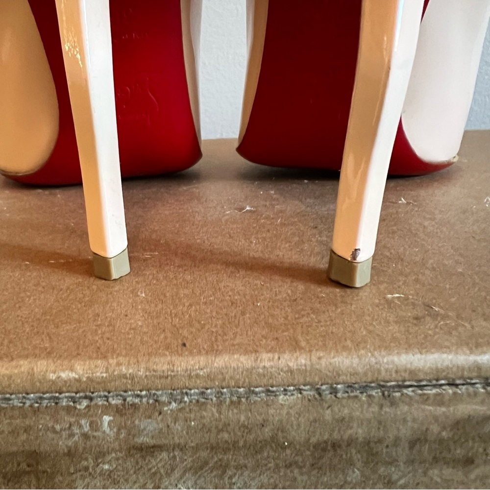 Christian Louboutin Baby Pink “Wawy Dolly 100mm” Stiletto Heels - Picture 8 of 11